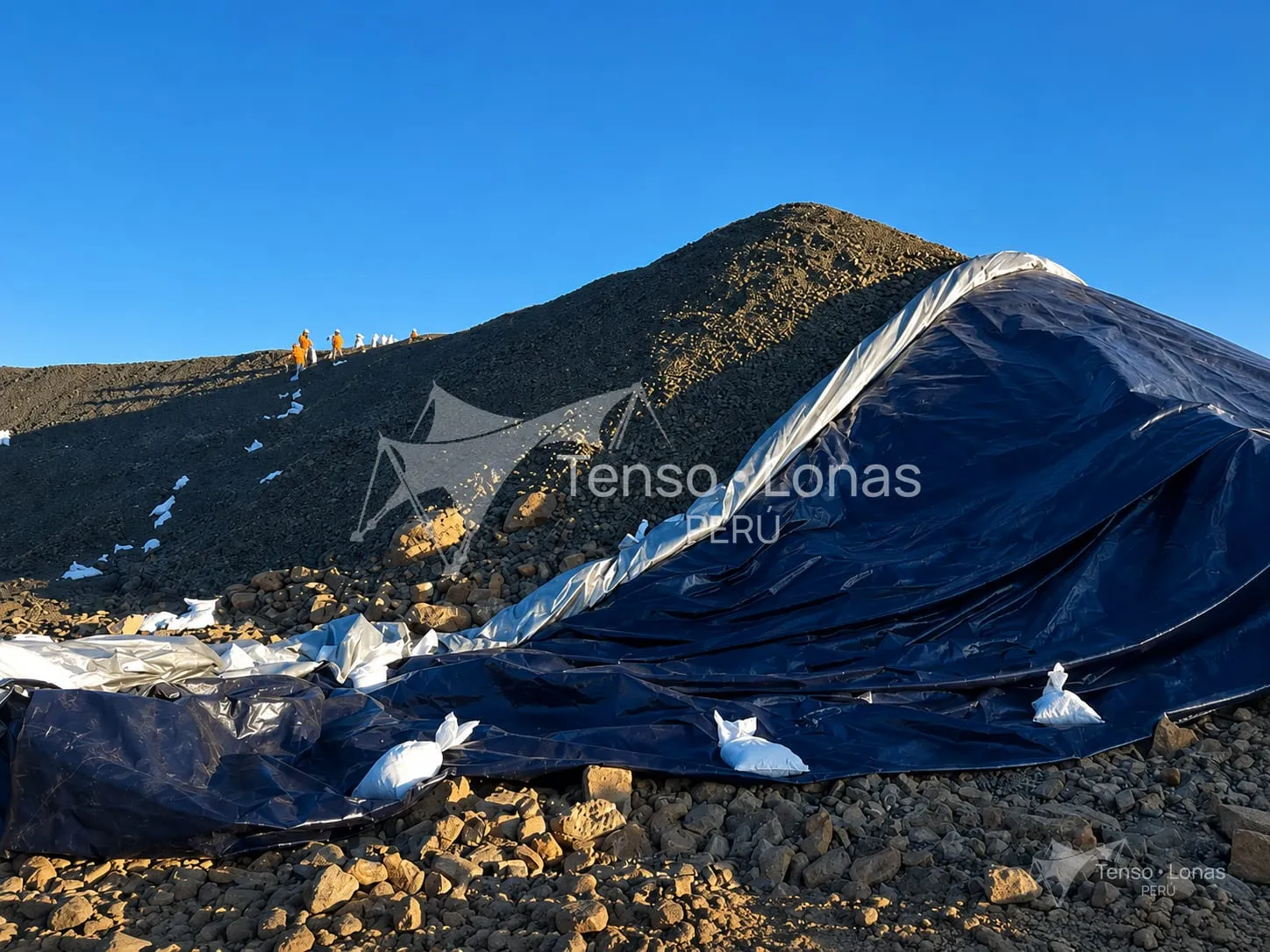 Coberturas de lona para minería